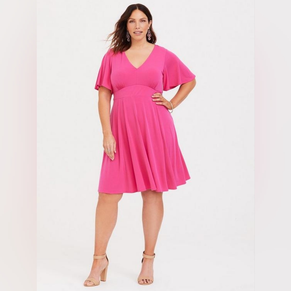 TORRID. Mini Studio Knit Skate Dress